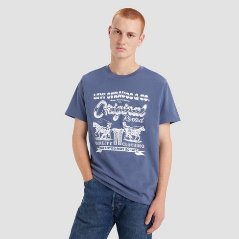 Levi's® Men's Two Horse Short Sleeve T-shirt - Indigo : Target