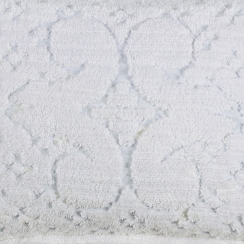 Standard Ashton Collection 100% Cotton Tufted Unique Luxurious Medallion Design Pillow Shams White - Better Trends, 3 of 5