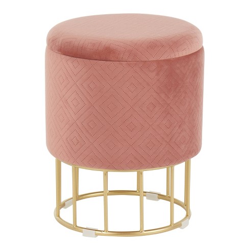 Pink cheap ottoman target