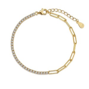 Qucy Jewels Half Link Bracelet in Gold - 1 of 2