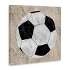 Stupell Industries 17"x17" Kids' Rustic Sports Soccer Ball Wall Art Unframed - 3 of 4