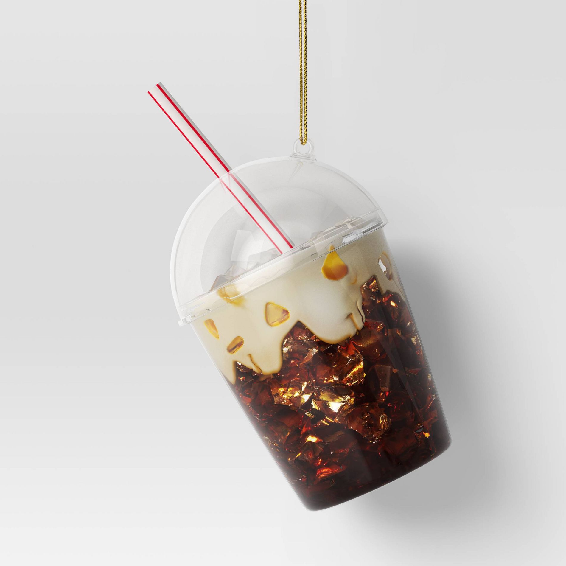 Christmas Glass Iced Coffee Ornament - Wondershop™