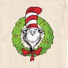 Men's The Cat in the Hat Cat Wreath Short Sleeve Graphic T-Shirt - Cream - Large - 2 of 4