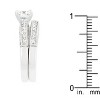 Slickblue Women’s Chic Filigree Engagement Set with Round Cut 1.75 Ct. Cubic Zirconia, Size 5-10 - 4 of 4