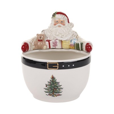 Spode Christmas Tree Gold Santa Nut Bowl