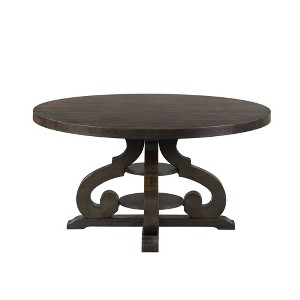 Stanford Round Dining Table Brown - Picket House Furnishings