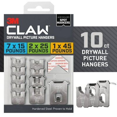 3M Claw Drywall Picture Hanging Kit with Metal Hooks