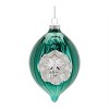 Green Glass Reflector Ornaments – Set of 12 - 3 of 4