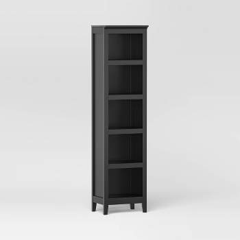 Carson 72" 5 Shelf Narrow Bookcase Black - Threshold™