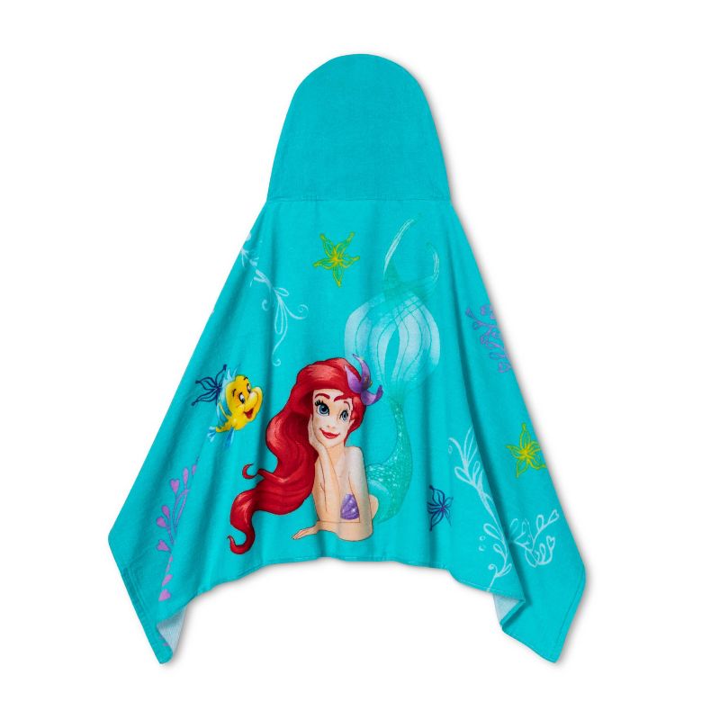Disney Little Mermaid Kids&#39; Hooded Towel, 3 of 4