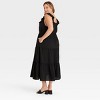 Women's Flutter Short Sleeve Maxi A-Line Dress - Ava & Viv™  - image 2 of 3