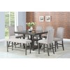 Height Solid Wood Caswell Counter Chair (Set of 2) with Turned Front Legs, Shield Back, Nailhead Trim and Matching Bench Option - 4 of 4