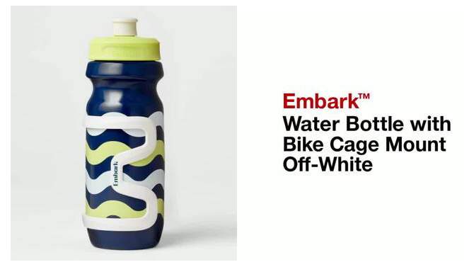 Water Bottle with Bike Cage Mount Off-White - Embark&#8482;, 2 of 5, play video