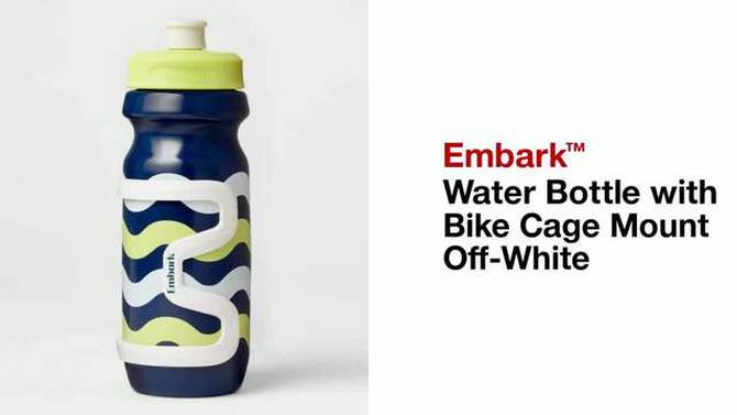 Water Bottle with Bike Cage Mount Off-White - Embark&#8482;, 2 of 5, play video