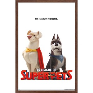 Trends International DC Comics Movie DC League of Super-Pets - Krypto and Ace Framed Wall Poster Prints - 1 of 4