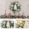 22" Pre-Lit Christmas Wreath w/ 30 Battery-Powered LEDs - Silver Ornaments, Pinecones & Berries | All-Weather Indoor/Outdoor Holiday Decor - 3 of 4
