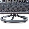 Osparple Outdoor Furniture Set Bistro Set Wicker Woven Rocking Chairs with Cushions Glass Coffee Table for Outdoor, Patio, Terrace - 2 of 4