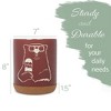 Elanze Designs Kitchen Utensil Holder With Non Slip Cork Base Large 8 Inch Ceramic Storage Crock Quirky Fun Countertop Organizer Polar Bear Sunglasses - 2 of 4