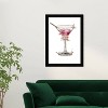 15" x 21" Fashion Cocktail Bar Cart II Framed Wall Art Print Pink - Wynwood Studio - 4 of 4
