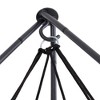 Hangout Pod 6' Circular Outdoor Family Hammock Bed and Stand Set Black/Gray: Weather-Resistant, Mold-Resistant, Includes Storage Bag - 3 of 4