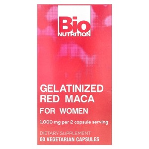Bio Nutrition Gelatinized Red Maca For Women, 60 Vegetarian Capsules (500 mg per Capsule) - 1 of 4
