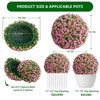 Artificial Topiary Balls Set of 2, Flower Topiary Balls Decorative Balls for Outdoor and Indoor, Wedding Decoration - 2 of 4