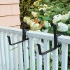 2pk 6" Steel Flower Box Clamp On Bracket - ACHLA Designs: Secure Deck Rail Mount, Easy Install - 2 of 4