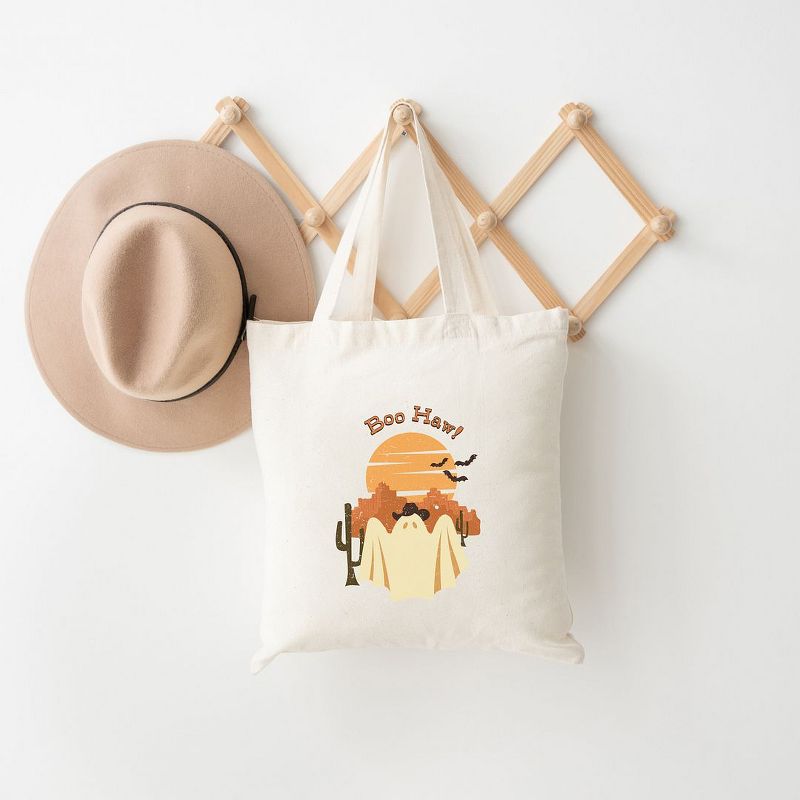 City Creek Prints Boo Haw Country Canvas Tote Bag - 15x16 - Natural, 2 of 3