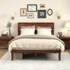 Infans Full Bed Frame w/ Rustic Headboard Under-bed Storage Space No Box Spring Needed - 3 of 4
