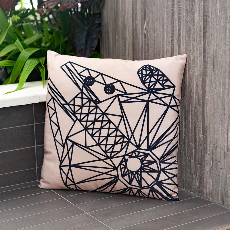 Seven20 Star Wars Large Throw Pillow | Millennium Falcon Pattern | 25 x 25 Inches, 5 of 8