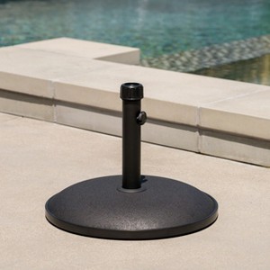 Okak All-Weather Round Umbrella Base with Adjustable Knob, Umbrella Stand and Concrete Inside, Cantilever Umbrella Base for Home - 1 of 4
