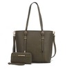MKF Collection Emery Vegan Leather Women’s Tote Bag with Wallet by Mia K - 2 of 4
