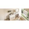 59" Makeup Vanity Desk with Mirror, Vanity Mirror with Lights, Dressing Table with 3-Drawer and 2-Cabinet - 3 of 4