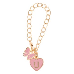 Unique Bargains Butterfly Heart Cup Chain Charm Water Cup Pendant 1 Pc - 1 of 4