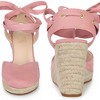 Perphy Women's Platform Lace Up Wedge Sandals - 2 of 3