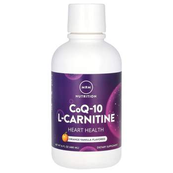 MRM Nutrition CoQ-10 L-Carnitine Liquid, Orange-Vanilla, 16 fl oz (480 ml)