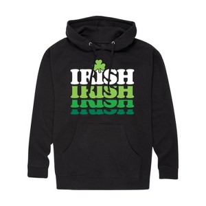 Men's - Instant Message - Irish Retro Repeat Graphic Fleece Pullover Hoodie - 1 of 4