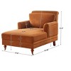 VANOMi 37.8’’W Modern Upholstered Chaise Lounge - 4 of 4