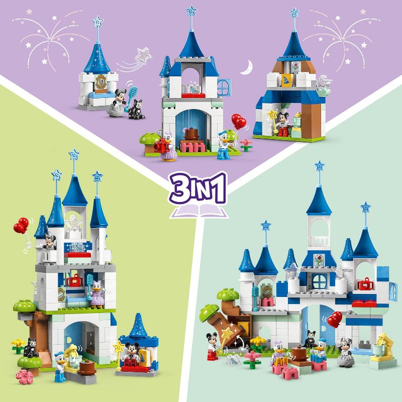 LEGO DUPLO Disney 3in1 Magic Castle with 5 Disney Figure 10998, 5 of 10
