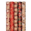 Jam Paper & Envelope 4ct Holographic 'merry Christmas' Gift Wrap Rolls  Gold/silver/black : Target