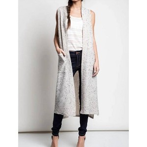 Women's Open Knit Textured Cardigan - KORI - 1 of 4