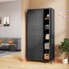 Munora - 72" 15-Door Metal Locker Storage Cabinet - Lockable for Office/School/Gym - Black - 2 of 4