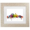 Trademark Fine Art Michael Tompsett Minneapolis Minnesota Skyline Matted Framed Art - 2 of 4