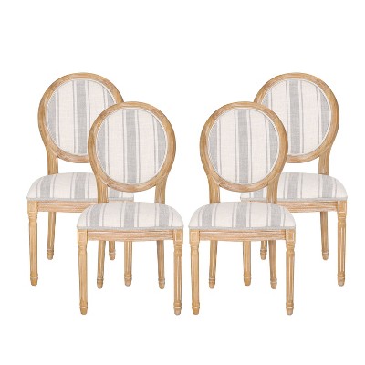 Set of 4 Phinnaeus French Country Fabric Dining Chairs - Christopher Knight Home