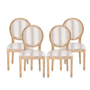 Set of 4 Phinnaeus French Country Fabric Dining Chairs - Christopher Knight Home - 1 of 4