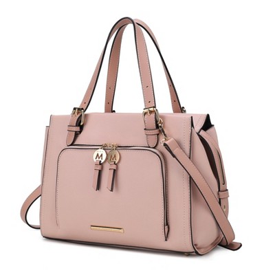MKF Collection Elise Vegan Leather Color-block Women’s Satchel Bag by Mia K