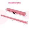 Costway 9 FT Folding Balance Beam w/ Solid Wood Base & Anti-slip Bottom for Kids Teens Pink - 3 of 4