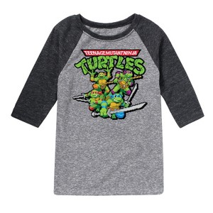 Boys' - Teenage Mutant Ninja Turtles - Gaming Group And Logo - 1 of 4