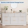 Modern 10-Drawer Dresser with Fluted Texture, Wide Wood Chest for Bedroom Storage & TV Stand, 59 Inch Wide, Anti-Tip Kit Included - 3 of 3