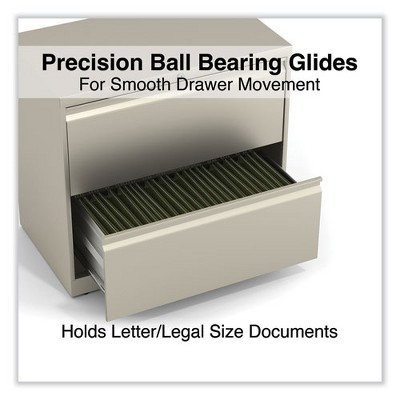 Putty 2-Drawer Lockable Mobile Legal Size File Cabinet